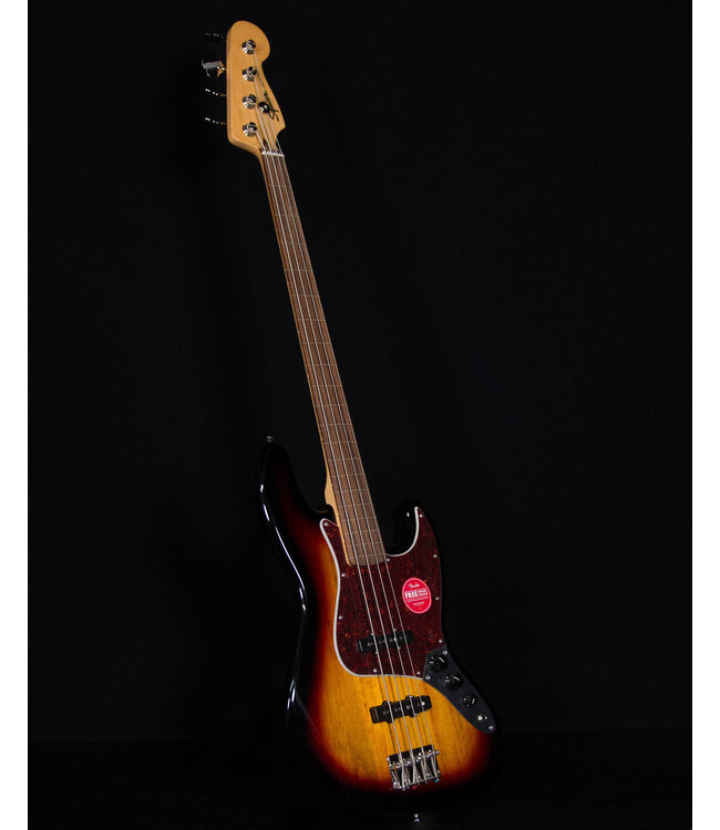 Squier Classic Vibe '60s Jazz Bass Fretless, Laurel FB, 3-Color Sunburst
