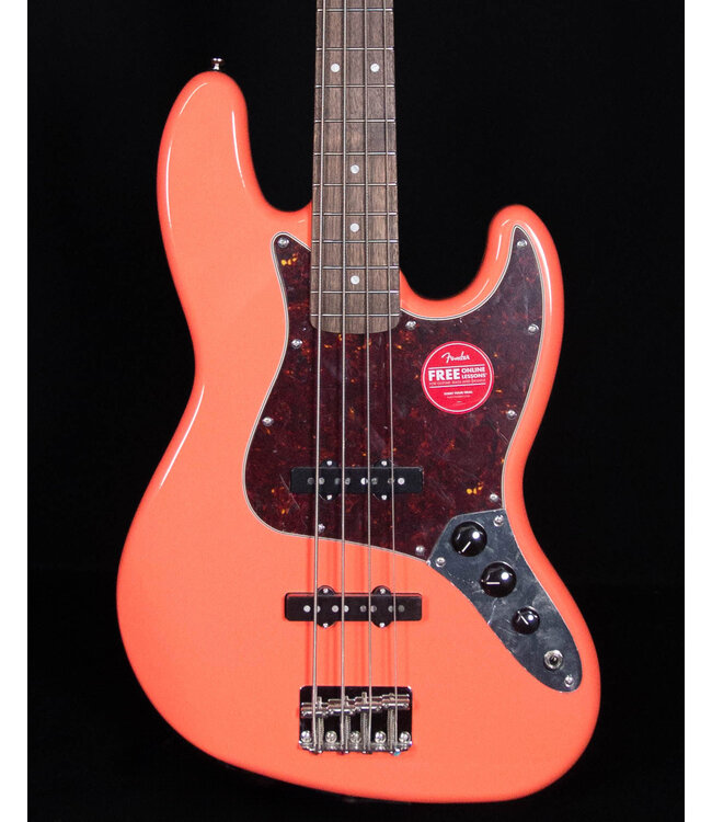 Squier Classic Vibe 60s Jazz Bass, Laurel FB, Tahitian Coral