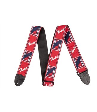 Fender Fender® 2" Monogrammed Strap, Red/White/Blue