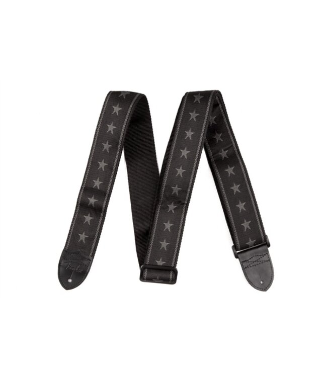 Fender® Nylon Stars and Stripes Strap,  Black/Grey