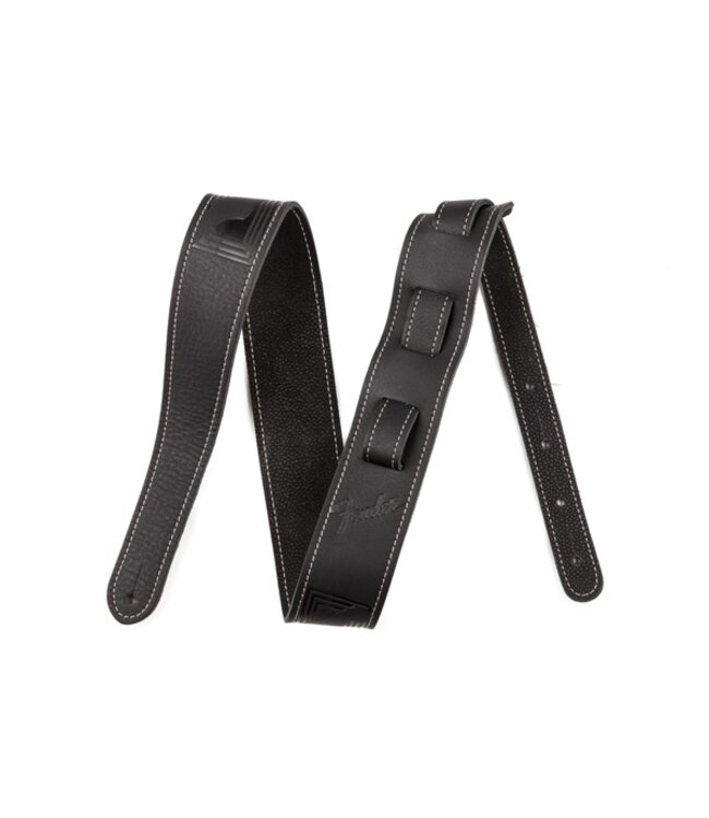 Fender Fender® Monogram Leather Strap, Black