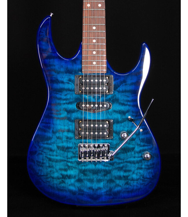 Ibanez GRX70QA, Transparent Blue Burst