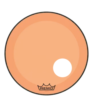 Remo Remo 22" Powerstroke P3 Colortone Resonate Kick Head, 5" Offset Hole, Orange