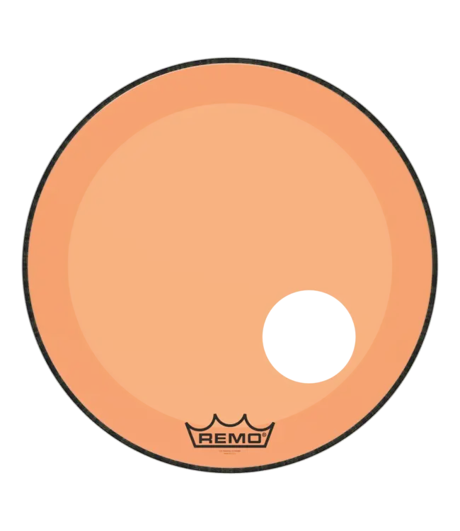 Remo 22" Powerstroke P3 Colortone Resonate Kick Head, 5" Offset Hole, Orange