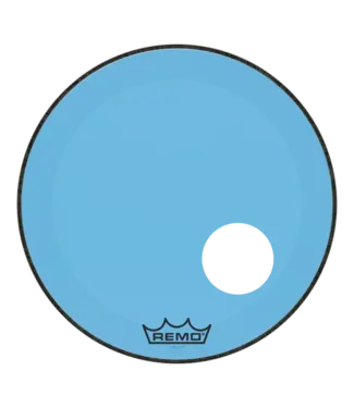 Remo Remo 22" Powerstroke P3 Colortone Resonate Kick Head, 5" Offset Hole, Blue