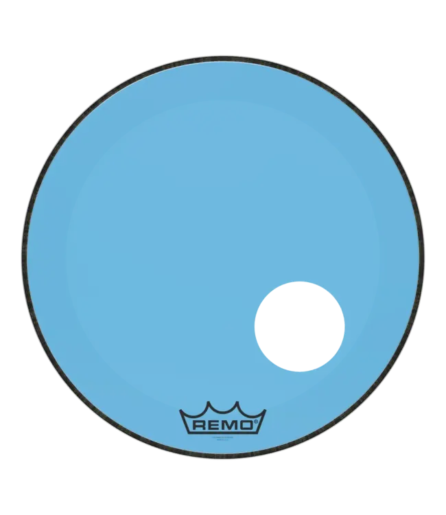 Remo 22" Powerstroke P3 Colortone Resonate Kick Head, 5" Offset Hole, Blue