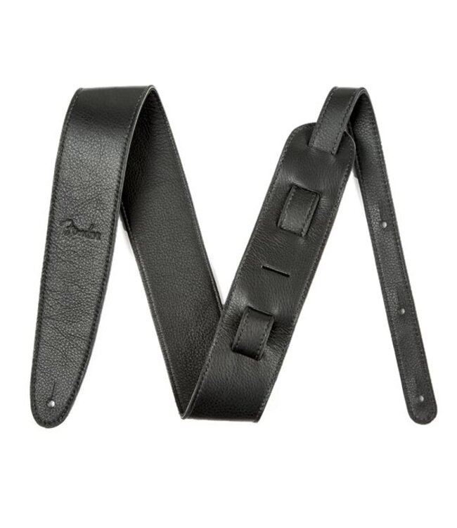 Fender® Artisan Crafted Leather Strap,  2.5" Black