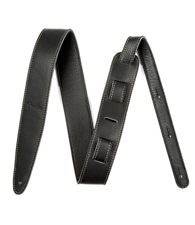 Fender® Artisan Crafted Leather Strap,  2" Black