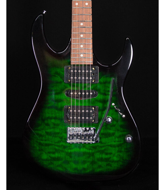 Ibanez GRX70QA, Transparent Emerald Burst