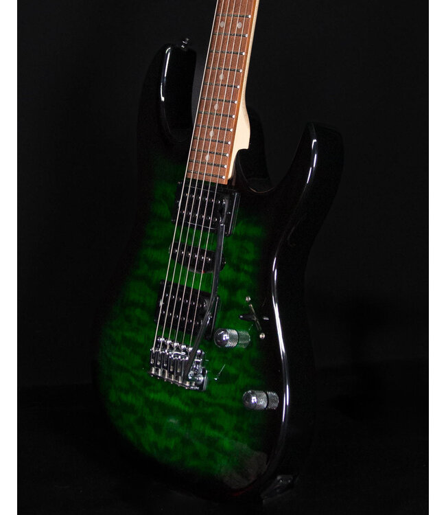 Ibanez GRX70QA, Transparent Emerald Burst