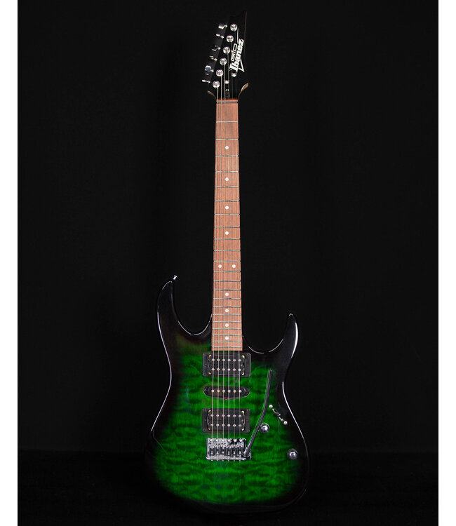 Ibanez GRX70QA, Transparent Emerald Burst