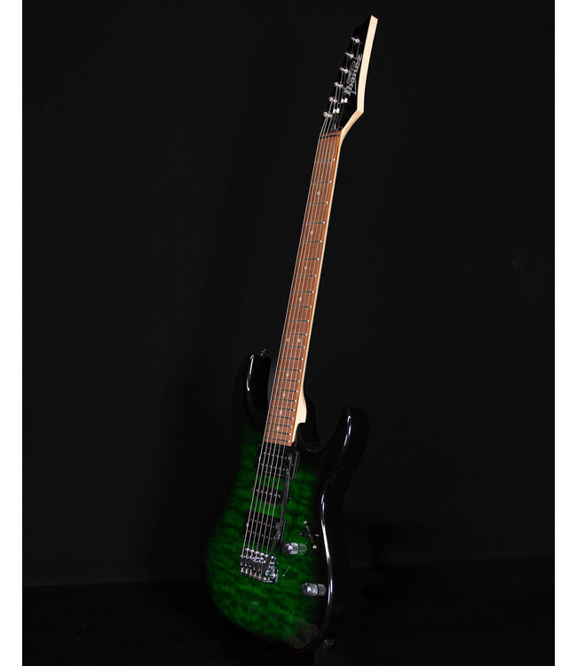 Ibanez GRX70QA, Transparent Emerald Burst