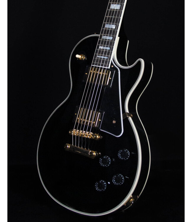 Epiphone Inspired by Gibson Les Paul Custom, Ebony (Hard Case Included)