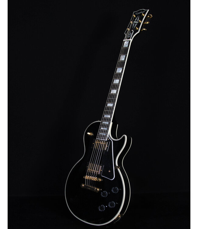 Epiphone Inspired by Gibson Les Paul Custom, Ebony (Hard Case Included)