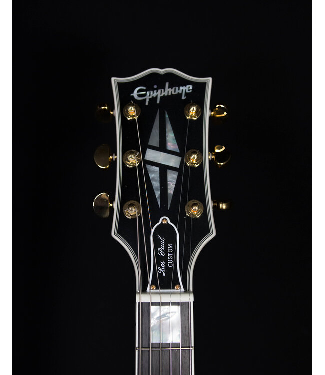 Epiphone Inspired by Gibson Les Paul Custom, Ebony (Hard Case Included)