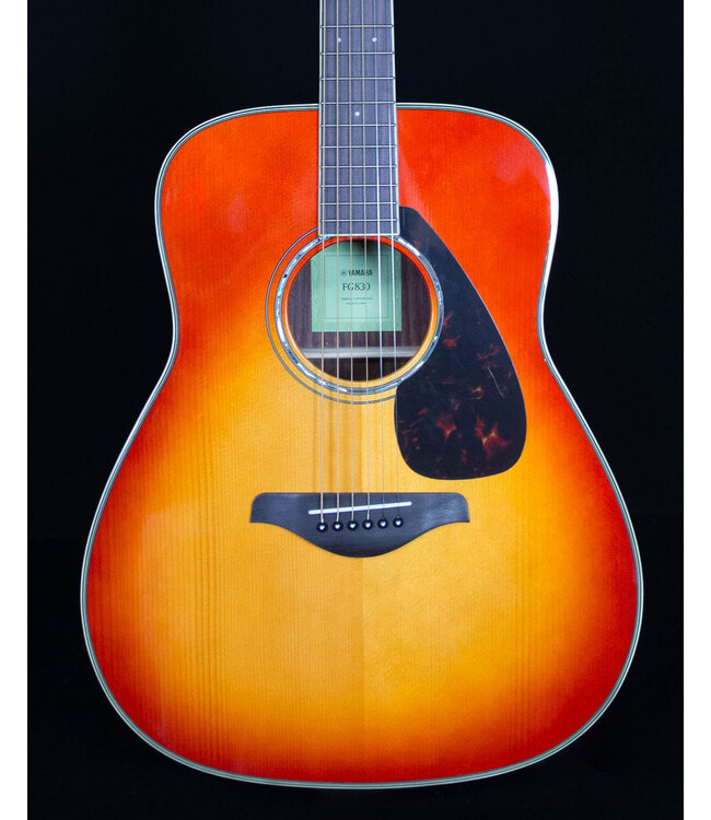 Yamaha FG830 Folk Acoustic Guitar, Autumn Burst