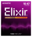 Elixir Nanoweb Acoustic 80/20 Bronze Strings, Extra Light 10-47
