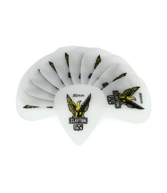 Clayton Clayton Standard Acetal Guitar Picks, .80mm 12 Pack