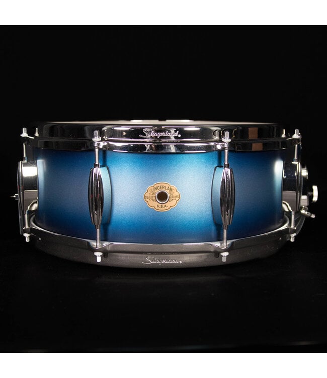 Slingerland 14" x 5.5" Radio King Artist Snare Drum, Blue & Sliver Lacquer