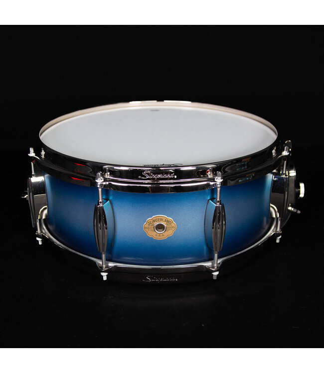 Slingerland 14" x 5.5" Radio King Artist Snare Drum, Blue & Sliver Lacquer