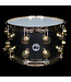 DW 14" x 8" Collectors Series Black Nickel Over Brass Snare, Gold Hardware