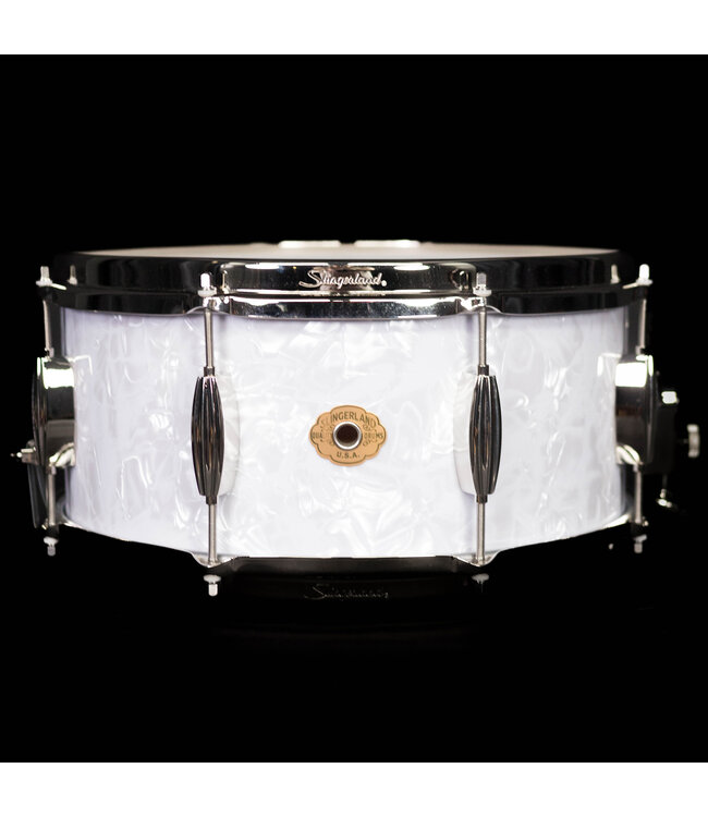 Slingerland 14" x 6.5" Radio King Artist Snare Drum, White Marine Pearl