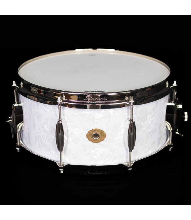 Slingerland 14" x 6.5" Radio King Artist Snare Drum, White Marine Pearl