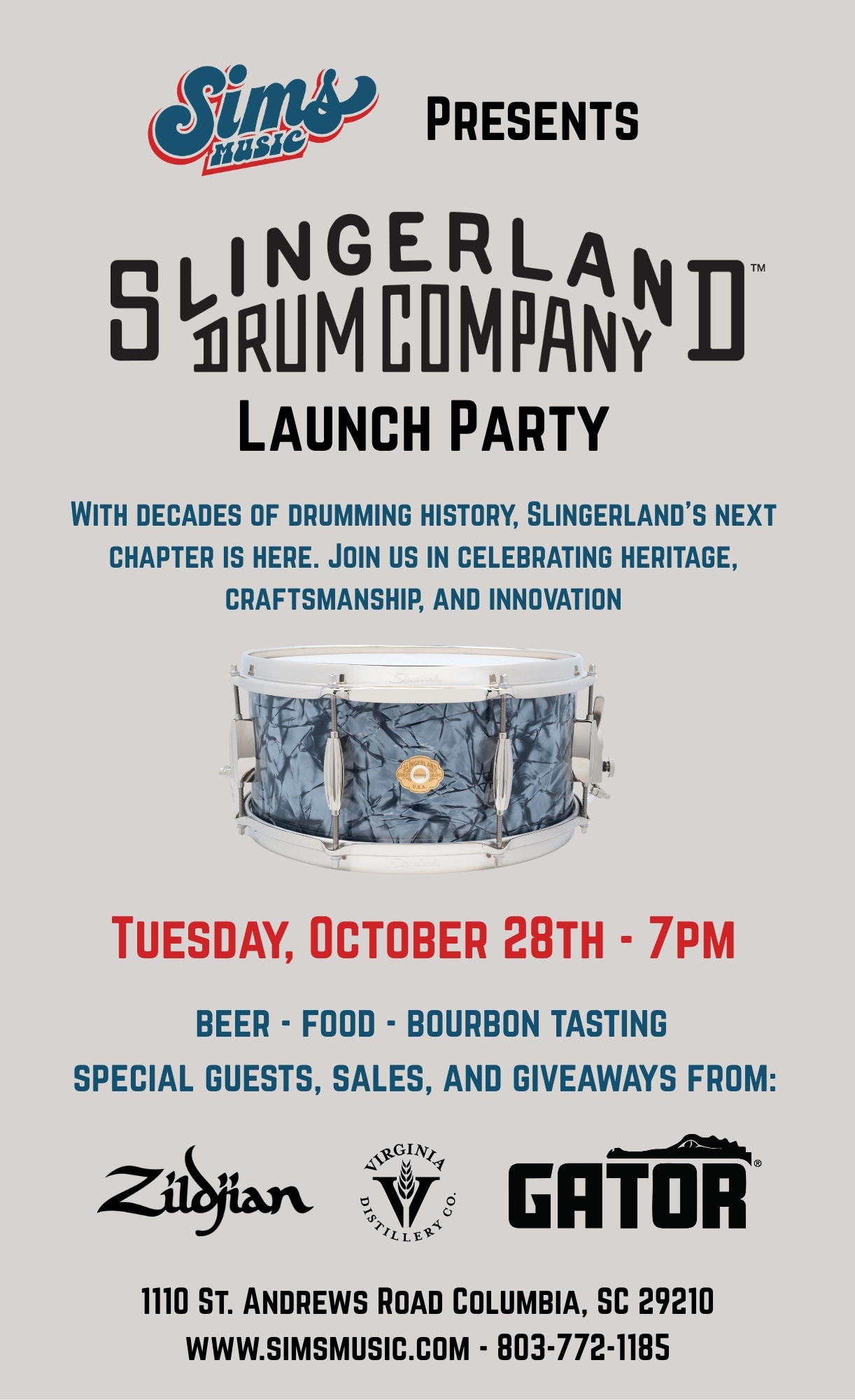 Slingerland Drum Launch Party