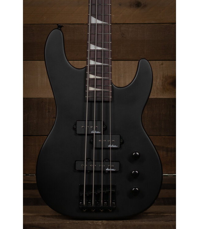 Jackson JS Series Concert Bass Minion JS1X, Amaranth FB, Satin Black