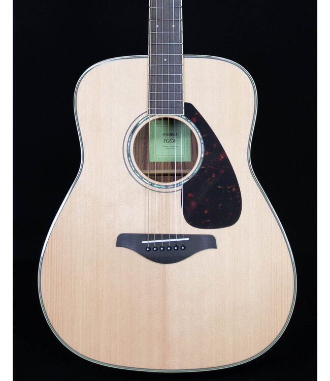 Yamaha FG830 Folk Acoustic Guitar, Natural