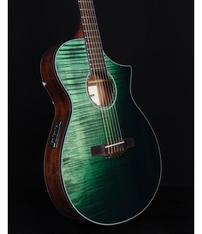 Ibanez AEWC32FMGSF Acoustic Electric, Dark Green Sunset Fade High Gloss