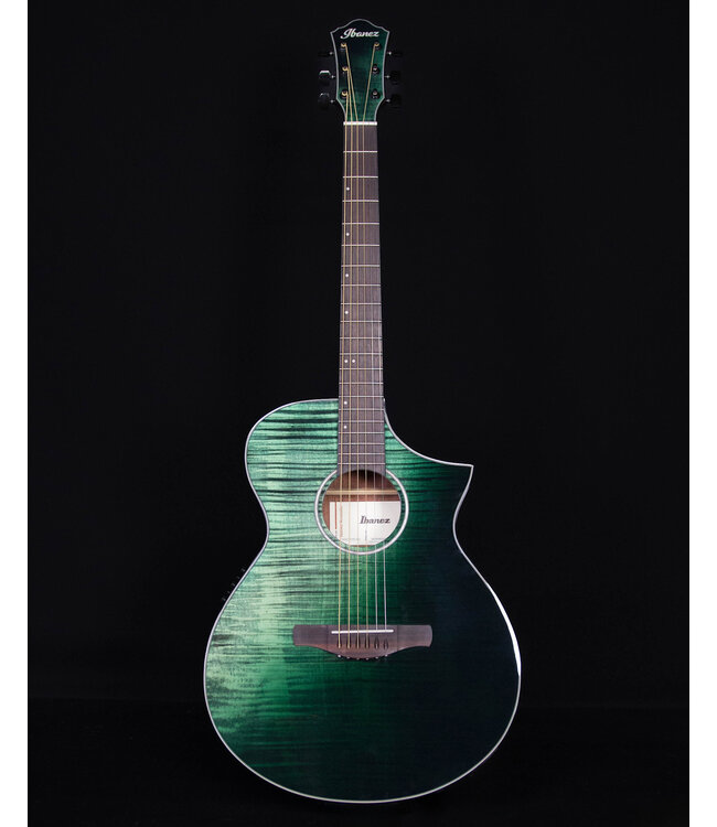 Ibanez AEWC32FMGSF Acoustic Electric, Dark Green Sunset Fade High Gloss
