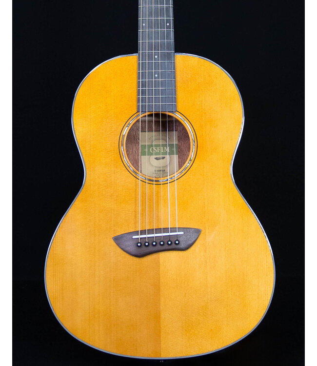Yamaha CSF1M Parlor Size, Solid Sitka Top, Mahogany Back and Sides, Translucent Black