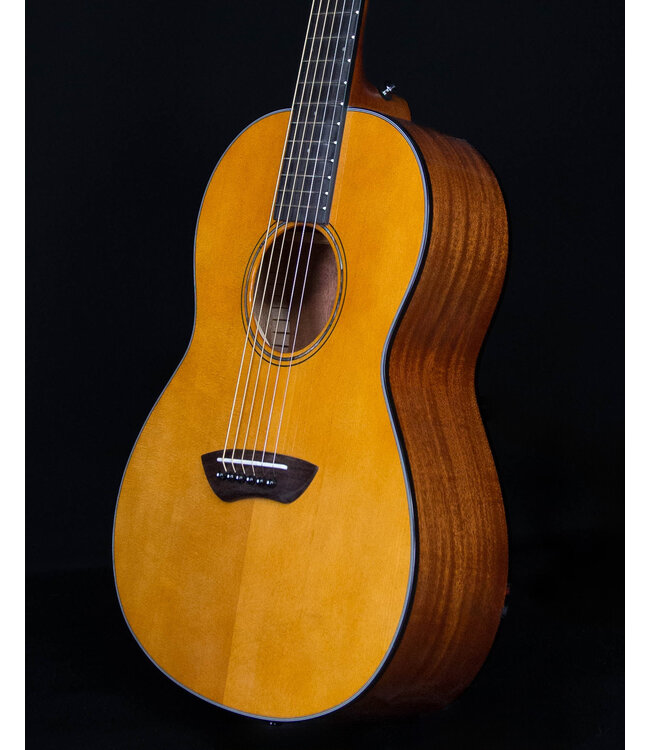 Yamaha CSF1M Parlor Size, Solid Sitka Top, Mahogany Back and Sides, Translucent Black