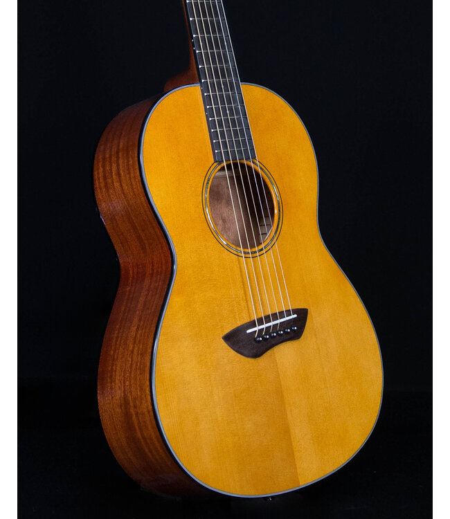 Yamaha CSF1M Parlor Size, Solid Sitka Top, Mahogany Back and Sides, Translucent Black