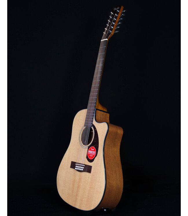 Fender CD-140SCE 12-String, Walnut Fingerboard, Natural with Case