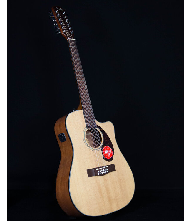 Fender CD-140SCE 12-String, Walnut Fingerboard, Natural with Case