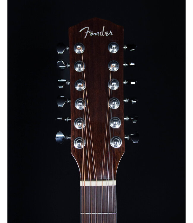Fender CD-140SCE 12-String, Walnut FB, Natural with Case