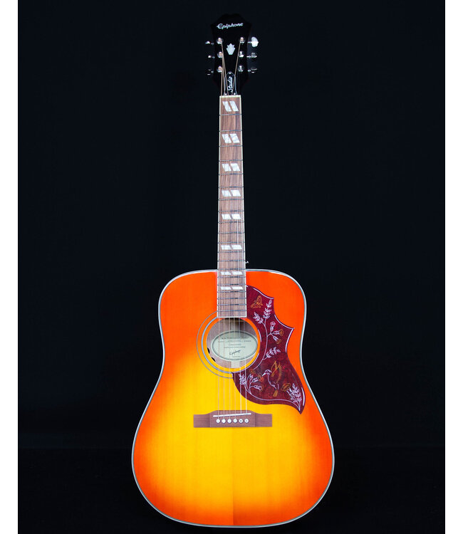 Epiphone Hummingbird Studio Acoustic, Solid Top, Faded Cherry