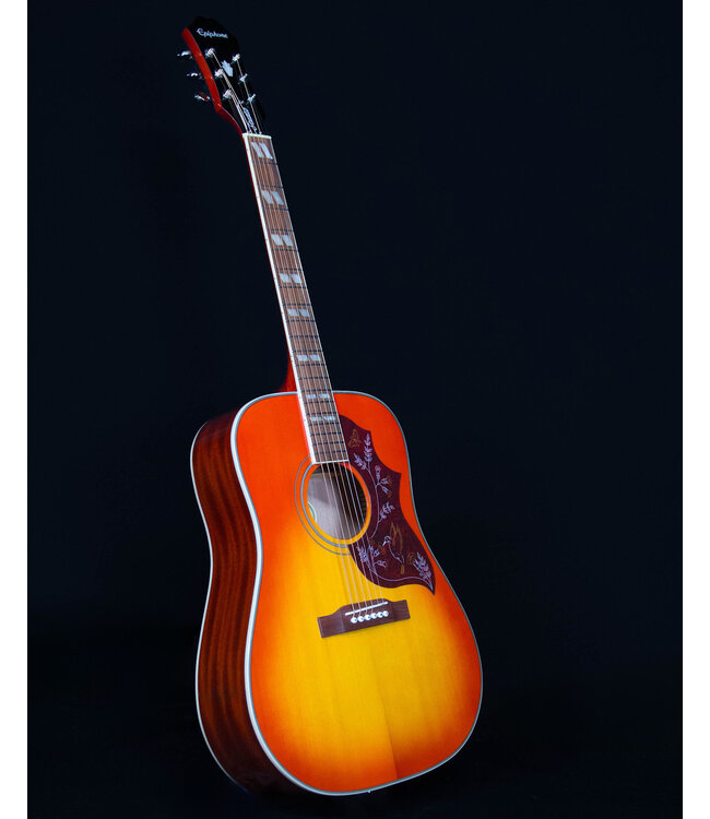 Epiphone Hummingbird Studio Acoustic, Solid Top, Faded Cherry