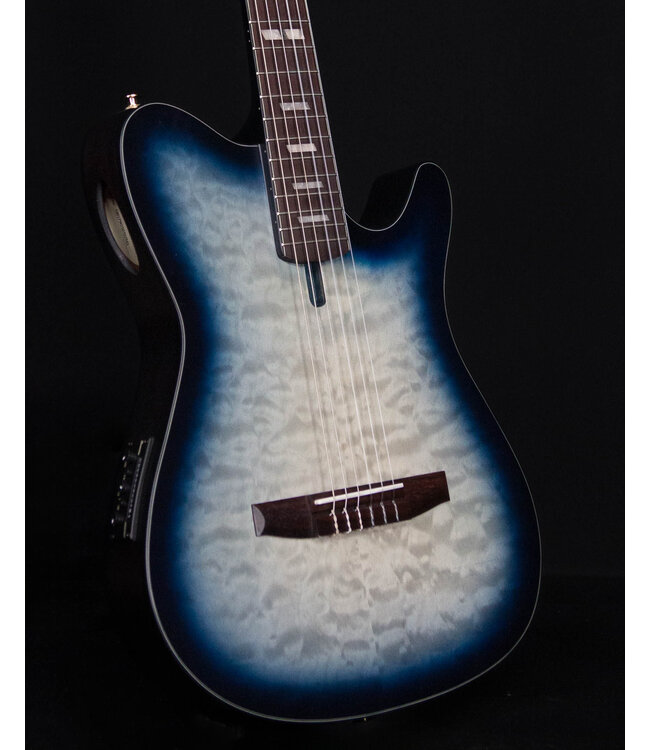 Ibanez FRH20QMNCTL Nylon Acoustic/Electric, Cosmic Blue Low Gloss