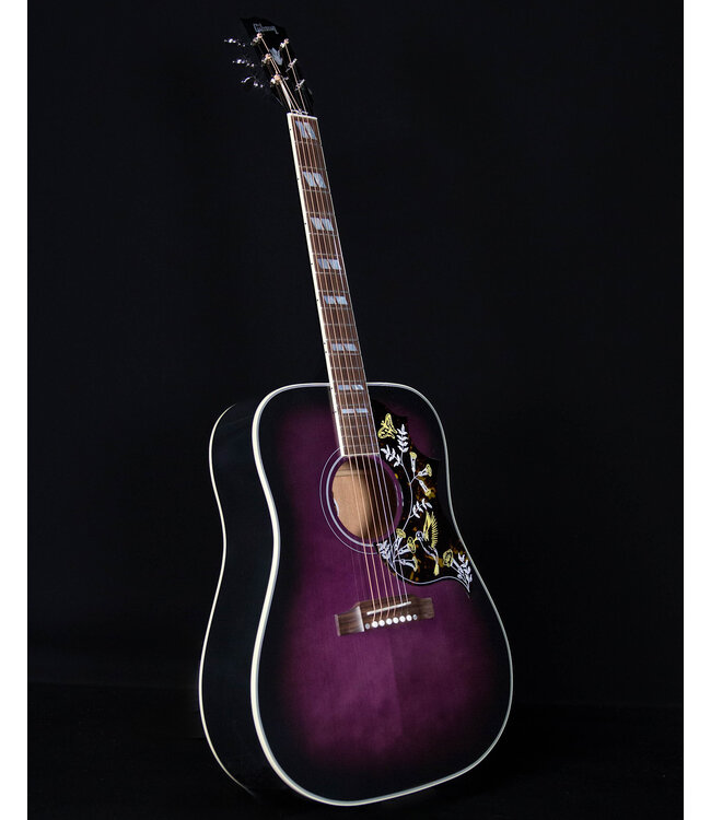 Gibson Hummingbird Standard Acoustic Guitar, Purple Burst