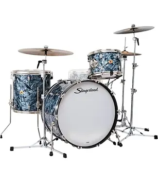 Slingerland Slingerland 3pc Radio King Drum Kit, 13"T, 16"F, 24"K - Black Diamond Pearl