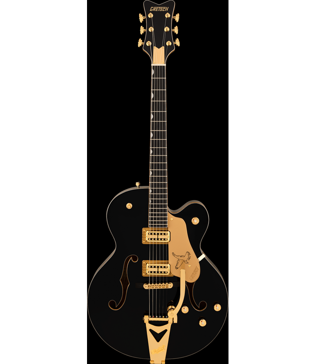 Gretsch Synchromatic Falcon Hollow Body Single-Cut with Bigsby, Ebony FB, Black