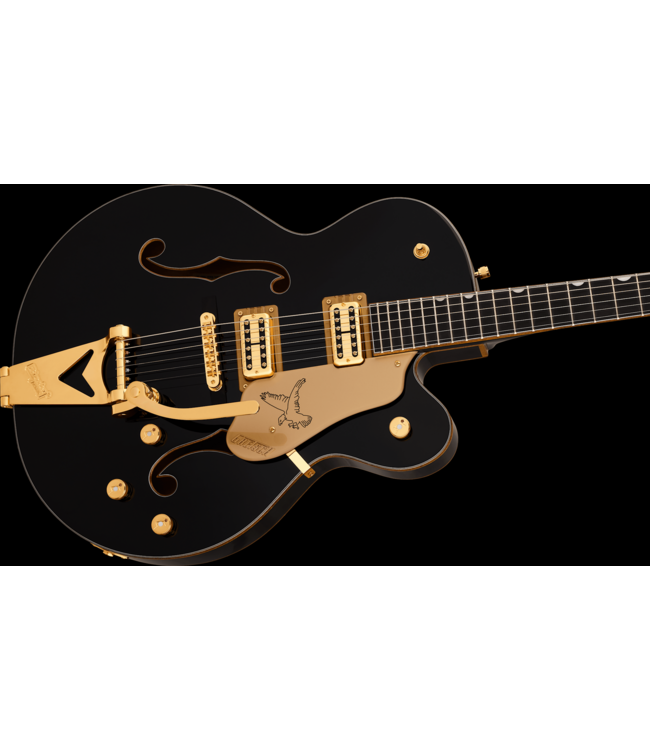 Gretsch Synchromatic Falcon Hollow Body Single-Cut with Bigsby, Ebony FB, Black