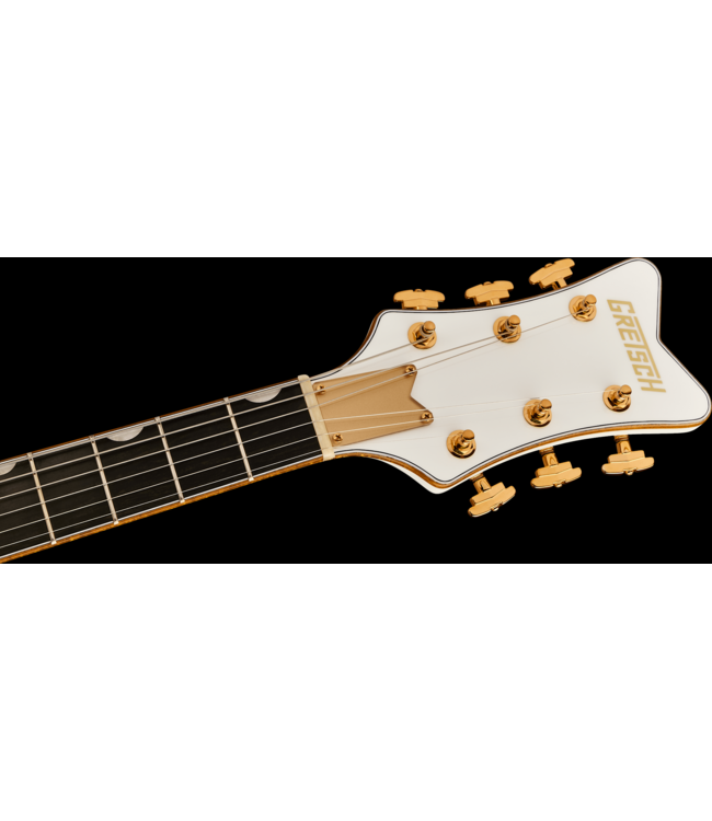 Gretsch Synchromatic Falcon Hollow Body Single-Cut with Bigsby, Ebony FB, Snowcrest White