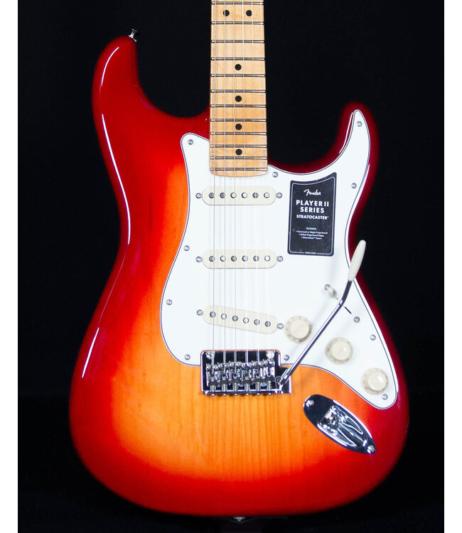 Fender Player II Stratocaster, Maple FB, Chambered Ash, Aged Cherry Burst
