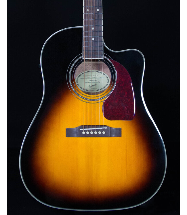 Epiphone J-45 EC Studio, Solid Top Acoustic/Electric, Vintage Sunburst