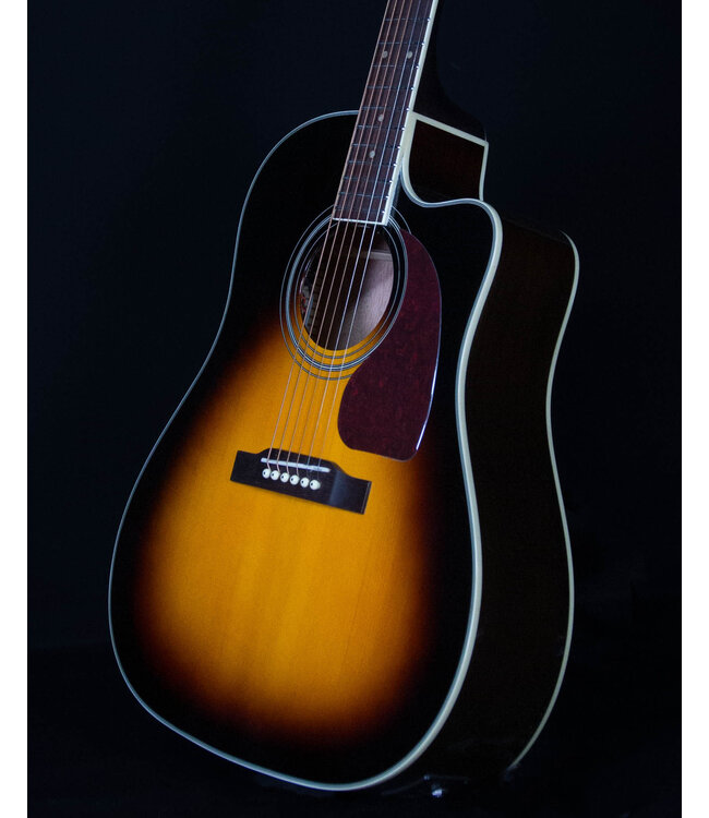 Epiphone J-45 EC Studio, Solid Top Acoustic/Electric, Vintage Sunburst