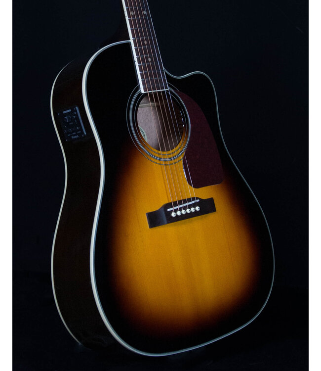 Epiphone J-45 EC Studio, Solid Top Acoustic/Electric, Vintage Sunburst